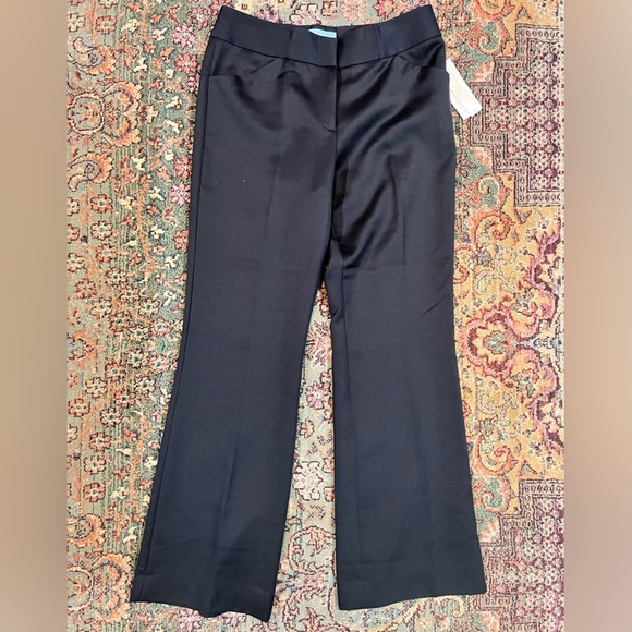WILL NOT TAKE LESS NWT Antonio Melani Antonio Fit Flare Leg Navy Slacks - Picture 9 of 9